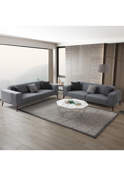 Regnar 3+3 Koltuk Takımı Gri