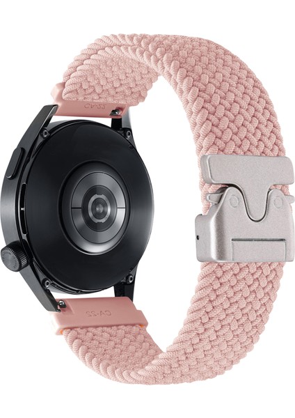 22 mm Evrensel Bileklik Paraşüt Tokalı Naylon Örgülü Akıllı Saat Kayışı - Pembe (Yurt Dışından)