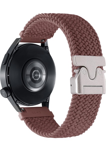 22 mm Evrensel Bileklik Paraşüt Tokalı Naylon Örgülü Akıllı Saat Kayışı - Dumanlı Mor (Yurt Dışından)