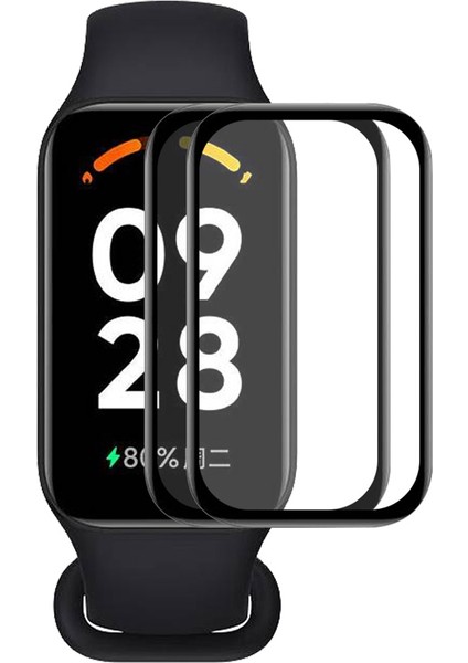 Enkay Hat Prınce 2 Adet/set Redmi Band 2 Koruyucu Film 3D Kavisli Pmma Akıllı Saat Ekran Koruyucu Yumuşak Pc Kenar Çizilmez Hd Şeffaf Tam Kaplama Filmi (Yurt Dışından)
