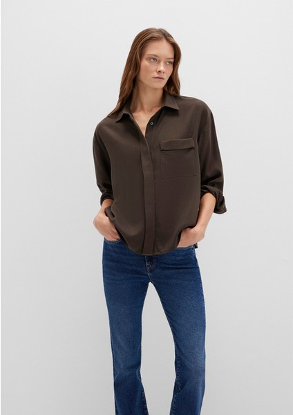 Yeşil Tencel Tm Liyosel Gömlek 1211354-71540 fiyatları