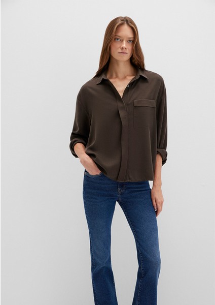 Yeşil Tencel Tm Liyosel Gömlek 1211354-71540 modelleri