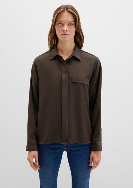 Yeşil Tencel Tm Liyosel Gömlek 1211354-71540 fırsatları