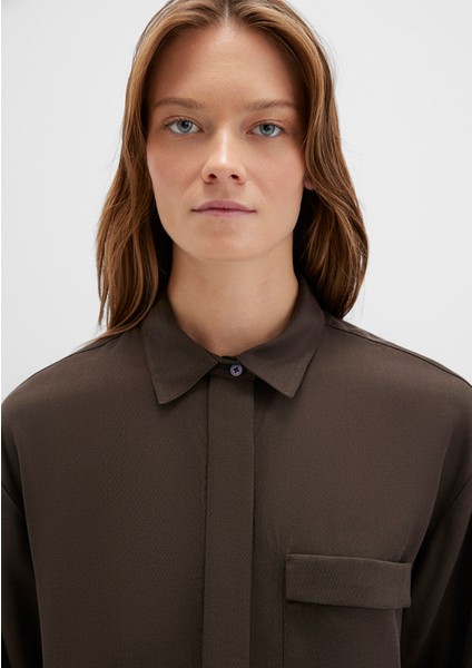 Yeşil Tencel Tm Liyosel Gömlek 1211354-71540