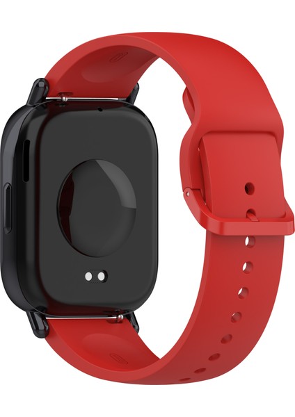 Xiaomi Redmi Watch 5 Lite Band Su Geçirmez Ter Geçirmez Yumuşak Silikon Spor Kayışı-Kırmızı (Yurt Dışından)