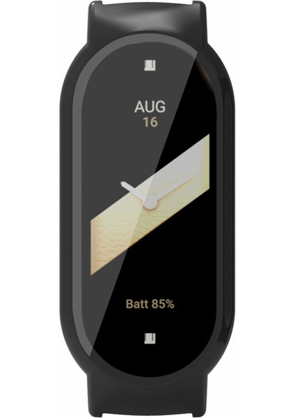 Xiaomi Smart Band 8/smart Band 8 Nfc Sert Pc Kılıfı ve Temperli Cam Ekran Koruyucu - Siyah (Yurt Dışından) modelleri