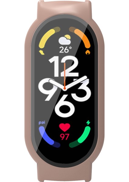 Xiaomi Mi Band 7/band 7 Nfc Saat Kılıfı ve Temperli Cam Ekran Koruyucu - Pembe (Yurt Dışından) fiyatları