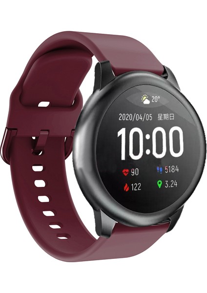 Xiaomi Haylou Solar-Wine Red Için Silikon Akıllı Saat Kayışı Değişimi (Yurt Dışından) modelleri