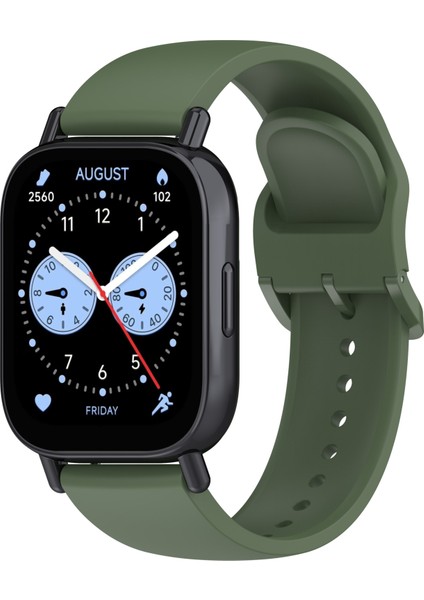 Xiaomi Redmi Watch 5 Lite Band Su Geçirmez Ter Geçirmez Yumuşak Silikon Spor Kayışı - Koyu Yeşil (Yurt Dışından) fiyatları