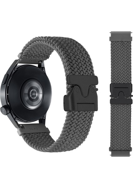 22 mm Evrensel Bileklik Paraşüt Tokalı Naylon Örgülü Akıllı Saat Kayışı - Gri (Yurt Dışından) indirimleri