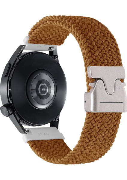 22 mm Evrensel Bileklik Paraşüt Tokalı Naylon Örgülü Akıllı Saat Kayışı - Kahve (Yurt Dışından)