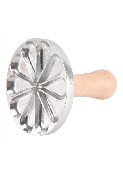3pcs Kurabiye Pulları Metal Kurabiye Pres Kalıp Dıy Pişirme Için Ahşap Saplı Kalıp Pasta Pasta Kesiciler Kurabiye Pişirme Için Pres (Yurt Dışından)