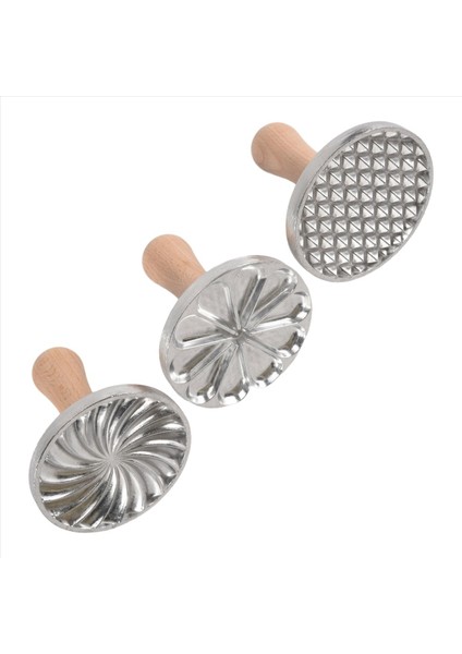 3pcs Kurabiye Pulları Metal Kurabiye Pres Kalıp Dıy Pişirme Için Ahşap Saplı Kalıp Pasta Pasta Kesiciler Kurabiye Pişirme Için Pres (Yurt Dışından) modelleri
