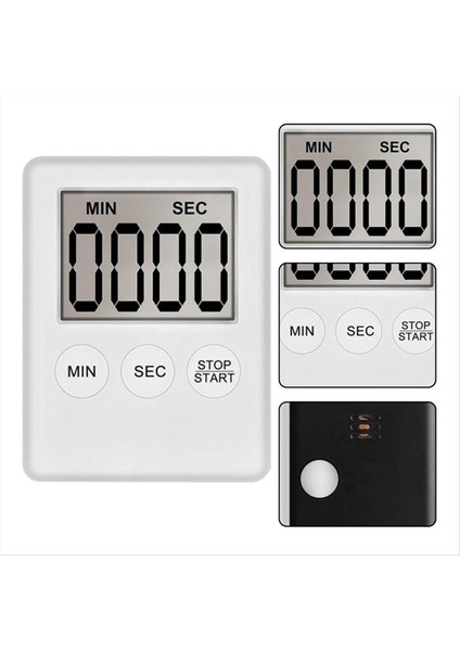 Dijital Mutfak Zamanlayıcısı, Zamanlayıcı, Yumurta Zamanlayıcı, Işe Uygun, Spor Zamanlayıcısı, Oyun, Yemek Zamanlayıcısı, 2 Paket Beyaz (Yurt Dışından) fırsatları