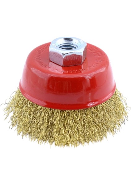 Çanak Fırça Saçaklı 75 mm Pas Kir Toz Temizleme Metal Temizlik Fırçası