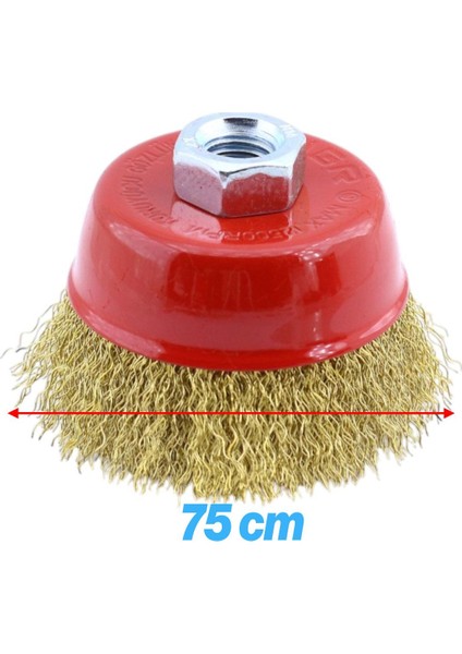 Çanak Fırça Saçaklı 75 mm Pas Kir Toz Temizleme Metal Temizlik Fırçası fiyatları