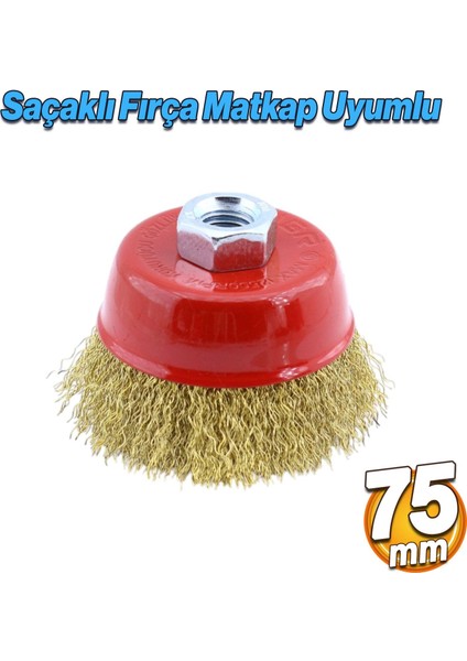 Çanak Fırça Saçaklı 75 mm Pas Kir Toz Temizleme Metal Temizlik Fırçası fırsatları