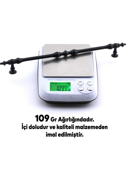 Mobilya Mutfak Dolabı Çekmece Dolap Kulpları Kapak Kulpu Kulbu Siyah 224 mm Metal Kulp indirimleri