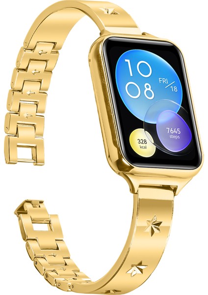 Xiaomi Redmi Watch 4 Metal Saat Kayışı Kar Tanesi Desenli Altın Için Yedek Kayış (Yurt Dışından) fiyatları