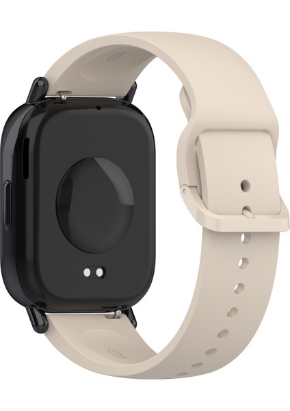 Xiaomi Redmi Watch 5 Lite Band Su Geçirmez Ter Geçirmez Yumuşak Silikon Spor Kayışı - Fildişi Beyazı (Yurt Dışından)