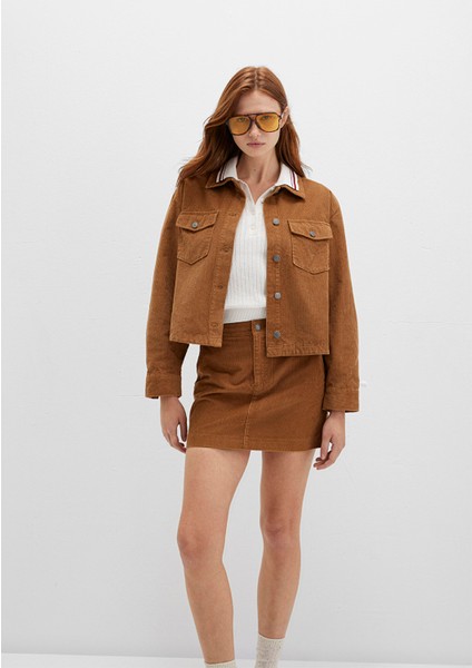 Kahverengi Kadife Gömlek 1211405-91393 fiyatları