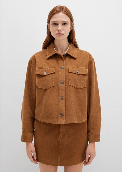 Kahverengi Kadife Gömlek 1211405-91393 fırsatları