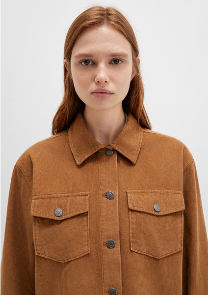 Kahverengi Kadife Gömlek 1211405-91393