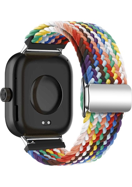 Xiaomi Akıllı Bileklik 8 Pro/redmi Watch 4 Döngülü Kayış Manyetik Tokalı Dokuma Saat Kayışı - Gökkuşağı (Yurt Dışından)