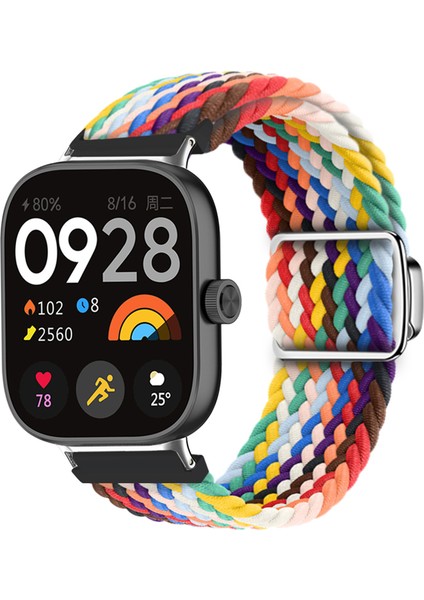 Xiaomi Akıllı Bileklik 8 Pro/redmi Watch 4 Döngülü Kayış Manyetik Tokalı Dokuma Saat Kayışı - Gökkuşağı (Yurt Dışından) indirimleri