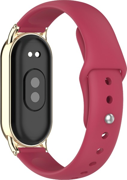 12 mm Evrensel Akıllı Saat Ters Tokalı Silikon Saat Kayışı Için Yedek Bant - Şarap Kırmızısı (Yurt Dışından)