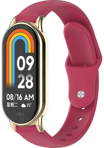 12 mm Evrensel Akıllı Saat Ters Tokalı Silikon Saat Kayışı Için Yedek Bant - Şarap Kırmızısı (Yurt Dışından) modelleri