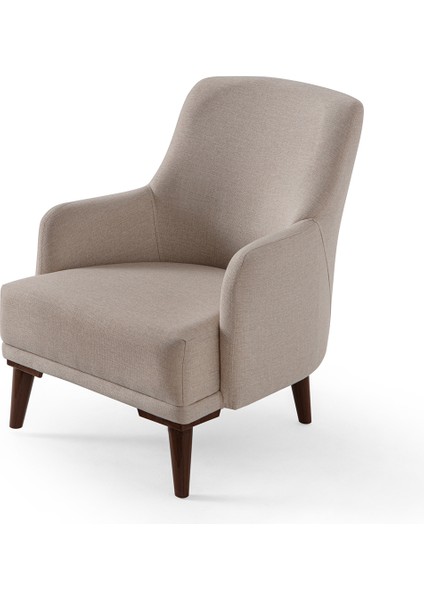 Regnar Keten Berjer Sütlü Kahve Tekli Koltuk