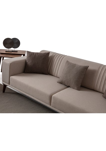 Regnar 3+1 Koltuk Takımı Sütlü Kahverengi fırsatları