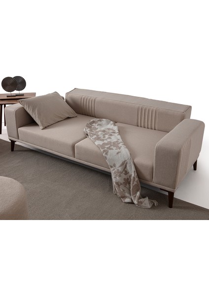 Regnar 3+1 Koltuk Takımı Sütlü Kahverengi indirimleri