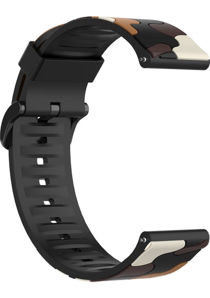 Xiaomi Haylou Solar LS05 Için 22 mm Kamuflaj Epoksi Akıllı Saat Kayışı - Kamuflaj Kahverengi (Yurt Dışından) indirimleri