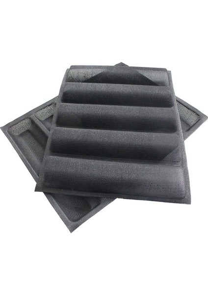 2pcs Silikon Delikli Pişirme Formları Sandviç Kalıp Fransız Baget Ekmek Tava Gıda Mat 5 Somun Yapışmaz Pişirme Astarları (Yurt Dışından)