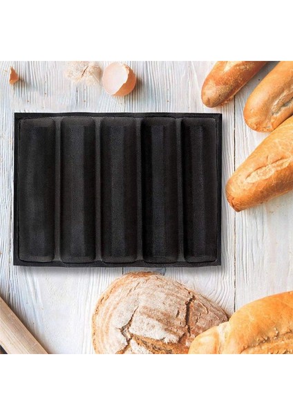 2pcs Silikon Delikli Pişirme Formları Sandviç Kalıp Fransız Baget Ekmek Tava Gıda Mat 5 Somun Yapışmaz Pişirme Astarları (Yurt Dışından) fırsatları