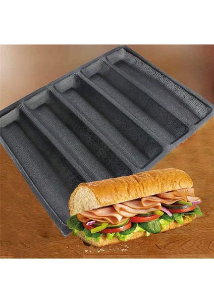 2pcs Silikon Delikli Pişirme Formları Sandviç Kalıp Fransız Baget Ekmek Tava Gıda Mat 5 Somun Yapışmaz Pişirme Astarları (Yurt Dışından) indirimleri