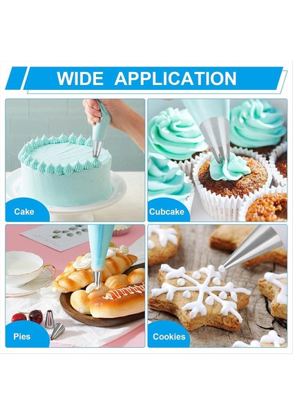 10 Adet Profesyonel Boru Nozulları, Boru Torbaları Için Yeniden Kullanılabilir Nozullar Boru Nozulları Seti Paslanmaz Çelik Nozullar Seti (Yurt Dışından) fırsatları