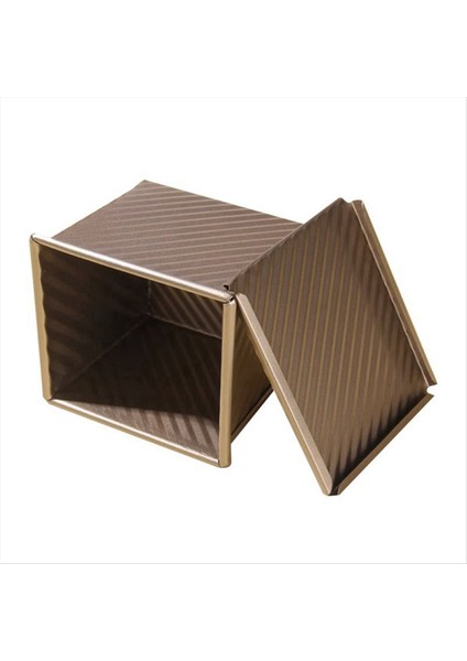 Kapaklı Mini Somun Tava, 0.55LB (250G) Hamur Kapasitesi Fırın Pişirme Için Yapışmaz Kare Tost Kutusu (Yurt Dışından)