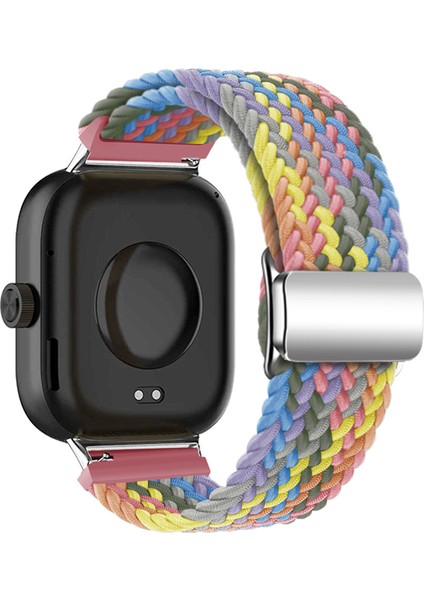 Xiaomi Akıllı Bileklik 8 Pro/redmi Watch 4 Döngülü Kayış Manyetik Tokalı Dokuma Saat Kayışı - Renkli Mor (Yurt Dışından)