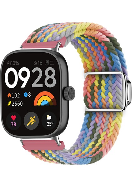 Xiaomi Akıllı Bileklik 8 Pro/redmi Watch 4 Döngülü Kayış Manyetik Tokalı Dokuma Saat Kayışı - Renkli Mor (Yurt Dışından) indirimleri