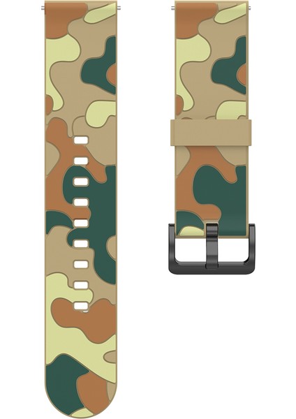 Xiaomi Haylou Solar LS05 Için 22 mm Kamuflaj Epoksi Akıllı Saat Kayışı - Kamuflaj Haki (Yurt Dışından) fiyatları