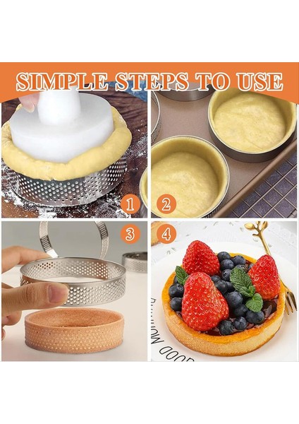 8pcs Kek Halkası, Paslanmaz Çelik Tart Halkası, Çok Şekilli Fırın Halkaları, Dıy Pişirme Için Yapışmaz Pasta Halkası Kalıbı (Yurt Dışından) modelleri