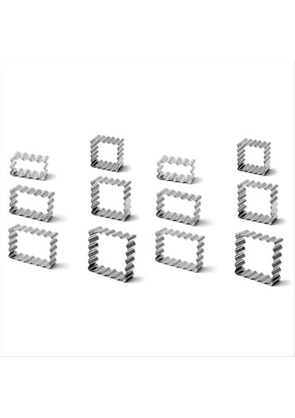 Blessing Çerçeve Kurabiye Küf Dalgası Dikdörtgen Kurabiye Kesici Düğün Fondan Kek Dekorasyon Fırın Kalıbı (Yurt Dışından)