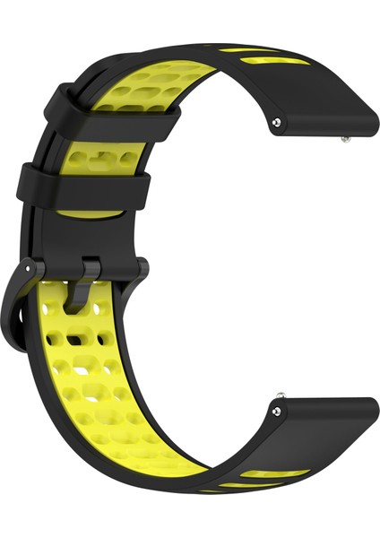 Xiaomi Watch S4/keep Watch Pilot 1 Watchband 22 mm Çift Renkli Silikon Kayış - Siyah/limon (Yurt Dışından) fırsatları
