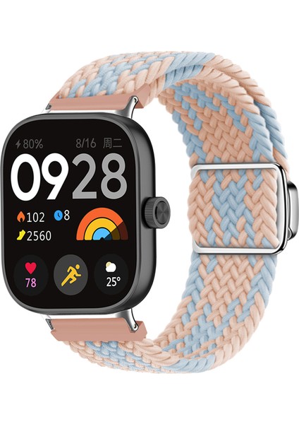 Xiaomi Akıllı Bileklik 8 Pro/redmi Watch 4 Döngülü Kayış Manyetik Tokalı Dokuma Saat Kayışı - Mavi + Pembe (Yurt Dışından) indirimleri