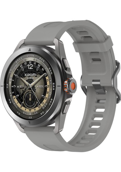 Xiaomi Watch S4 Sport Silikon Saat Kayışı 22 mm Ayarlanabilir Bileklik - Titanyum Gri (Yurt Dışından)