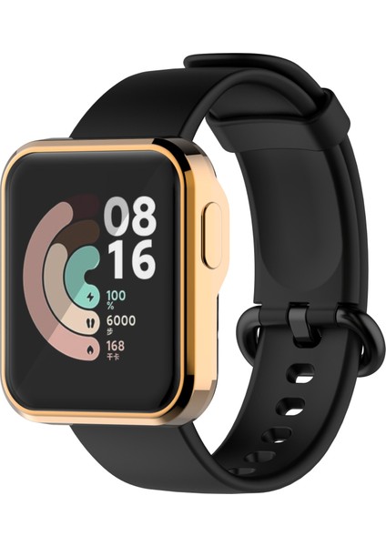 Xiaomi Mi Watch Lite/redmi Watch Için Tam Kapsamalı Galvanik Tpu Akıllı Saat Koruyucu Kılıf - Gül Altın (Yurt Dışından) indirimleri