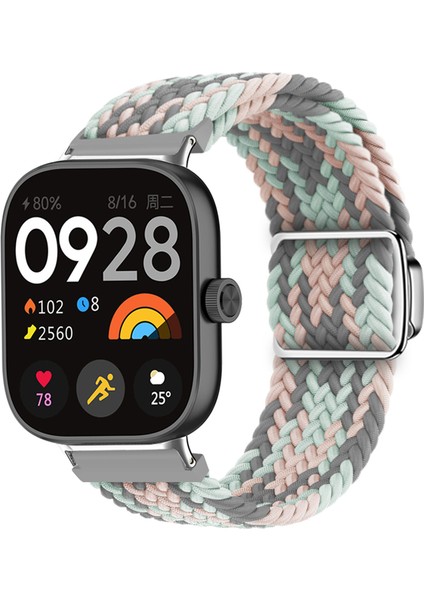 Xiaomi Akıllı Bileklik 8 Pro/redmi Watch 4 Döngülü Kayış Manyetik Tokalı Dokuma Saat Kayışı - Mercan (Yurt Dışından) indirimleri